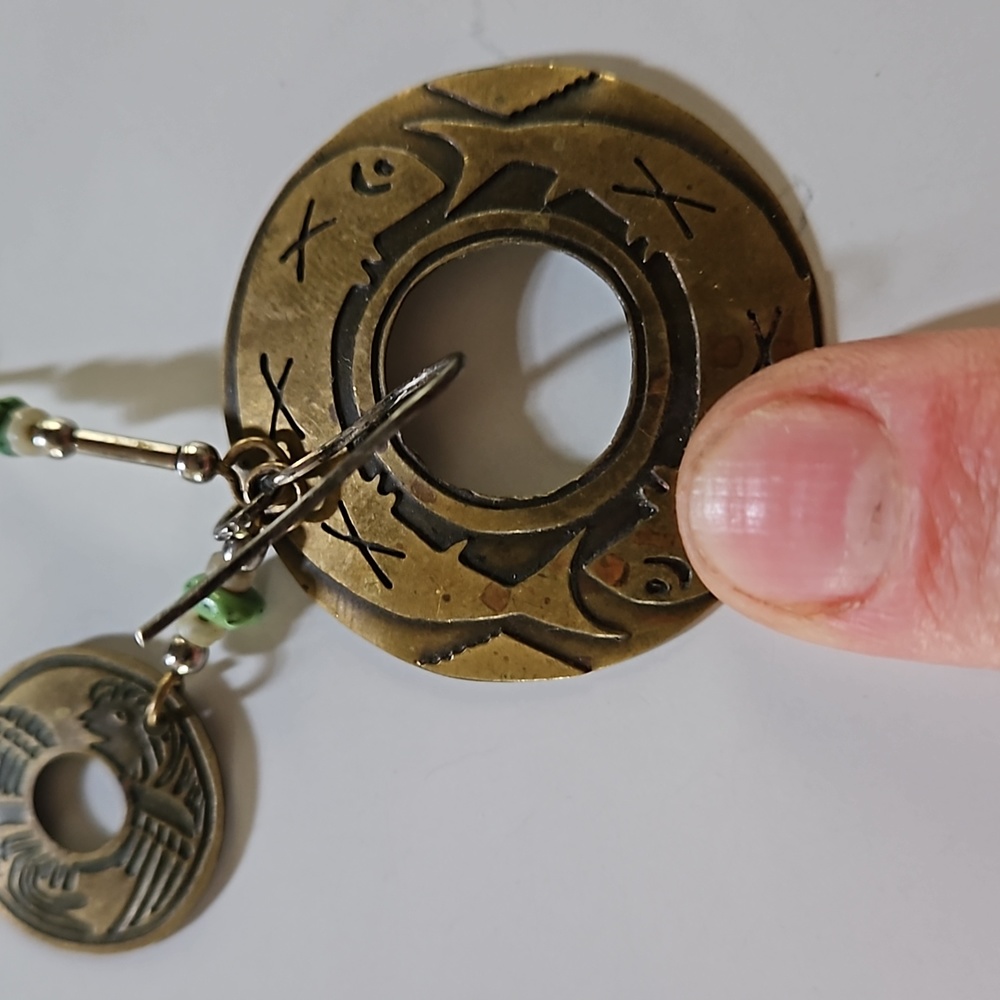 Indigenous Designed Pisces Fish Earrings - image 4